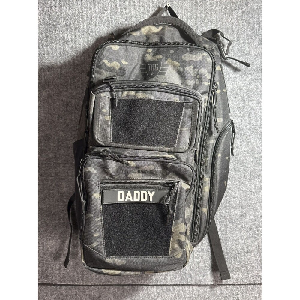 Tactical Baby Gear MOD Diaper Bag Backpack Black Camo | MOD Panel 00‑4 | TBG